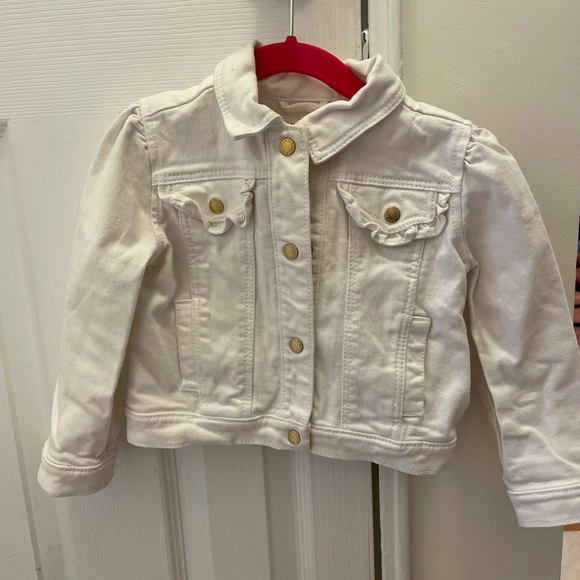 Janie & Jack denim white coat 2T - Picture 2 of 3